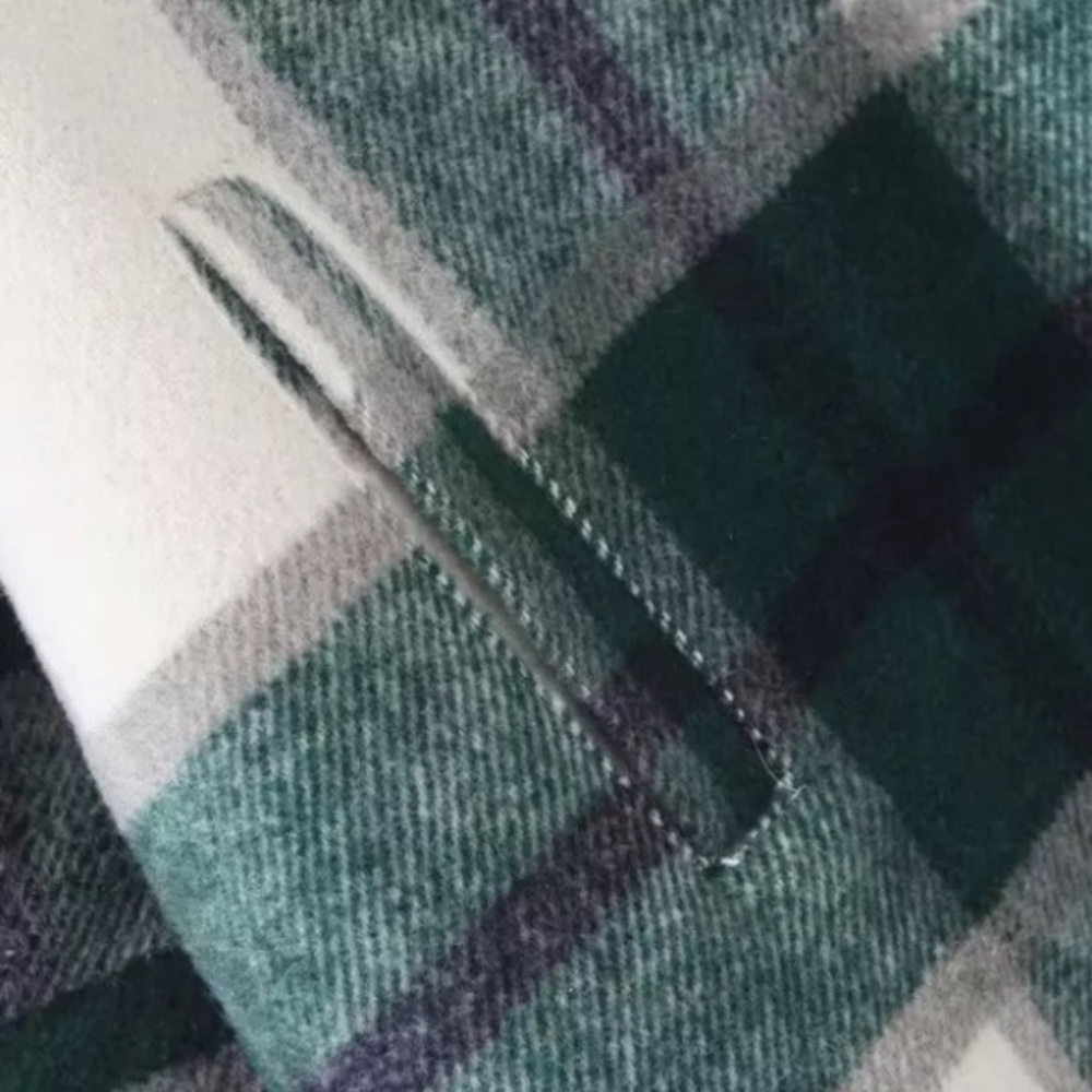 SOLD OUT Green Plaid Oversized Flannel Shacket Shirt Jacket - Picture 14 of 15